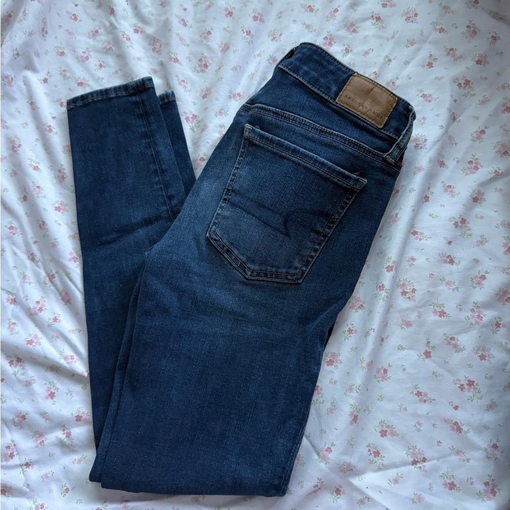American Eagle Outfitters Dark Blue Skinny Jeans